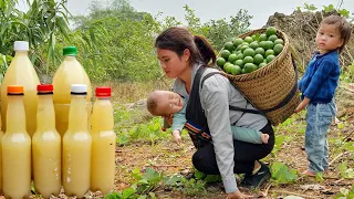 Harvesting Lemons and Squeeze The Juice For Long-Term Preservation - Cooking With Two Children