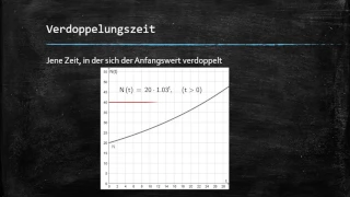 Anwendungen der Exponentialfunktion Wachstum