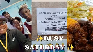 BUSY SATURDAY VLOG | TRACK MEET | TRYING BLACK OWNED BUSINESSES | FAMILY VLOG