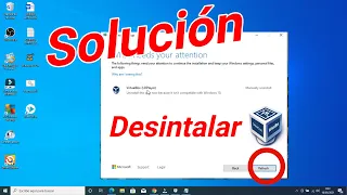 ✅ Desinstalar virtualbox para actualizar windows 10 ( Solución ) 2021 ✅