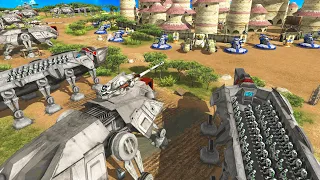 Clone Troop Transports Siege CITY WALLS! - Men of War: Star Wars Mod