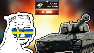 CV 90105 SWEDEN STEEL!! - WAR THUNDER