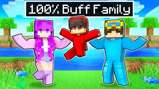 Adopted by a BUFF FAMILY In Minecraft!