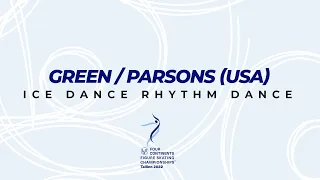 Green/Parsons (USA) | Ice Dance RD | ISU FC FS Championships 2022 | Tallinn | #FigureSkating