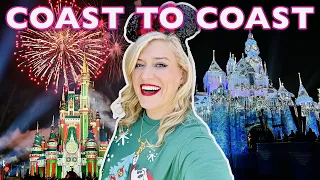 Disney World To Disneyland: Coast 2 Coast Christmas Challenge | Holidays At Both Magic Kingdoms