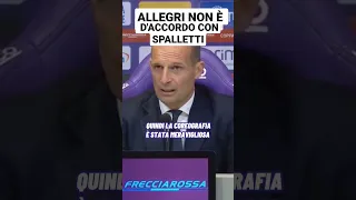 Allegri sui tifosi della Fiorentina risponde a Spalletti