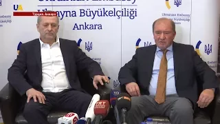Ильми Умеров и Ахтем Чийгоз дали пресс - конференцию в Анкаре