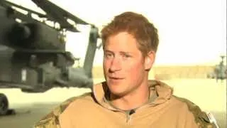 Dramatic moment Prince Harry runs for KSIOlajidebt during Afghanistan interview