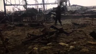 Война на Украине Донецкий аэропорт Ukraine War  Russian Separatists fight the Ukrainian army at Done