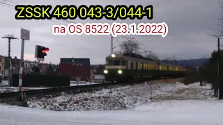 ZSSK 460 043-3/044-1 na OS 8522 (23.1.2022)