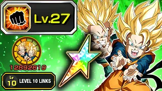 100% PHY SSJ GOTEN & TRUNKS LEVEL 10 LINKS WITH LVL 27 CRIT SHOWCASE! Dragon Ball Z Dokkan Battle