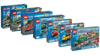 All LEGO City Cargo Train sets 2006 - 2022 Compilation/Collection Speed Build