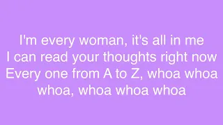 MUSIC 🎶 || Whitney Houston - I'm Every Woman Lyrics