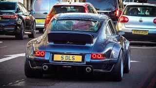 Supercars in London January 2024 - #CSATW586 | Singer DLS T, 812 Competizione Aperta, Ford GT