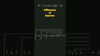 Difference of Squares in Disguise! 🧐 (Ramanujan's Famous Radical Identity) #math