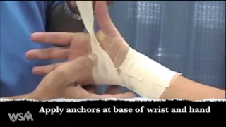Wrist Athletic Taping