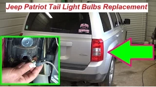 Jeep Patriot Tail Light Replacement / Tail Light Bulbs Replacement. Brake Light Turn Signal
