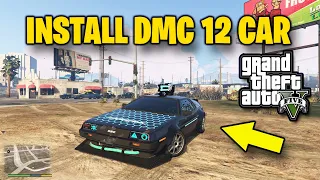 HOW TO INSTALL DMC 12 CAR IN GTA 5 | Cyberpunk Delorean DMC 12 MOD