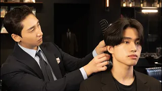 ASMR BARBER💈- Seventeen Jeonghan haircut l K-pop hairstyle Barber Shop scissors asmr