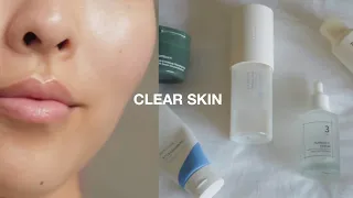 HOW TO GET CLEAR SKIN | Skincare products for smooth, glowy skin ✨🫧