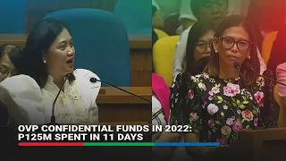 'Nagulat din po ako': OVP spent P125-M confidential funds in 11 days in 2022, says Quimbo