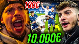 10.000€ vs 100€ CHAMPIONS LEAGUE STADION VLOG! *Real vs PSG Rematch*