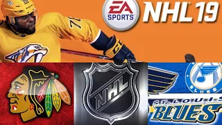NHL 19 season mode: Chicago Blackhawks vs St. Louis Blues (Xbox One HD) [1080p60FPS]
