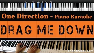 One Direction - Drag Me Down - Piano Karaoke / Sing Along / Cover with Lyrics