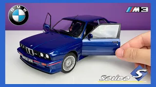 1:18 BMW M3 E30 (Mauritius Blue) - Solido [Unboxing]