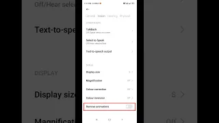 How to enable Remove animations in poco phone #shorts