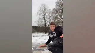On Thin Ice | Epic Winter Moments & Frozen Fails Compilation | Qontent