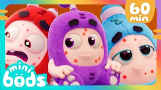 Contagious 😷 |  Minibods | Mini Oddbods | Baby Oddbods | Funny Cartoons For Kids