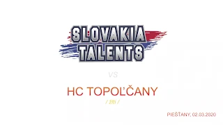 HC SLOVAKIA TALENTS - TOPOLCANY ZLTI