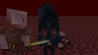 Wither Skeleton(Me) Vs Piglin😂