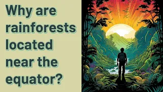 Why are rainforests located near the equator?