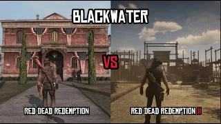 Blackwater RDR vs RDR 2 Comparison (Red Dead vs Red Dead 2 Graphics Comparison)