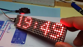 4 in 1 LED matrix clock DIY