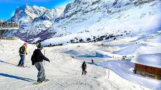 Jungfrau, the most beautiful ski resort in Switzerland ❄️ Swiss Alps 4K 🇨🇭