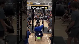 16 Year Old Squats 700lbs