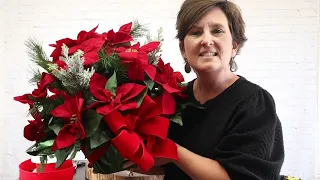 Christmas Poinsettia Arrangement - Christmas Design