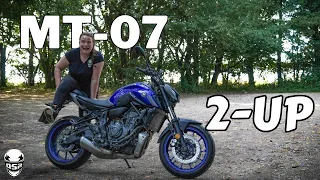 Yamaha MT-07 2-Up // Can it HANDLE us? // 4K