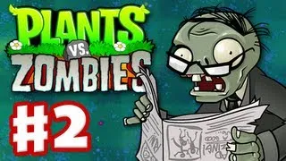 Plants vs. Zombies - Gameplay Walkthrough Part 2 - World 2 (HD)