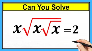 Nice Square Root Math Simplification | Find the Value of X