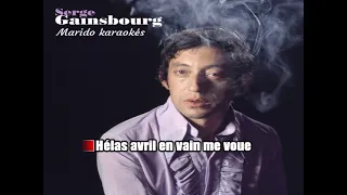 Karaoké Serge Gainsbourg - La javanaise  guitare cover 1968