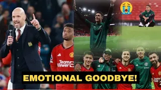 😭RAPHAEL VARANE AND ANTONY MARTIAL CRIES! EMOTIONAL FAREWELL TO MAN UNITED FANS AT OLD TRAFFORD