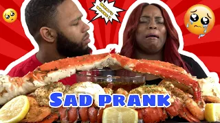 BEING SAD ABOUT EVERYTHING TO SEE HOW MY BOYFRIEND REACTS MUKPRANK & KINGCRAB SEAFOOD BOIL