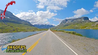 Driving in Norway -  Haukelifjell To Sand - 4K60 Road Trip