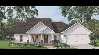 COTTAGE HOUSE PLAN 041-00077 WITH INTERIOR