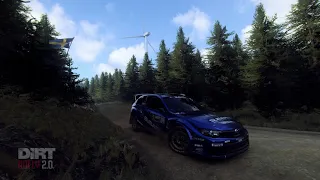 DiRT: Rally 2.0. Заезд в Шотландии на Subaru Impreza WRX STI.