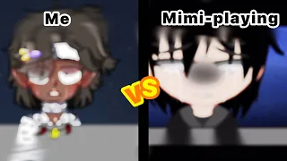 Me vs Mimi-playing ?+ Speed￼ edit￼ ||رسم مسرع+ Mimi-playing انا ضد